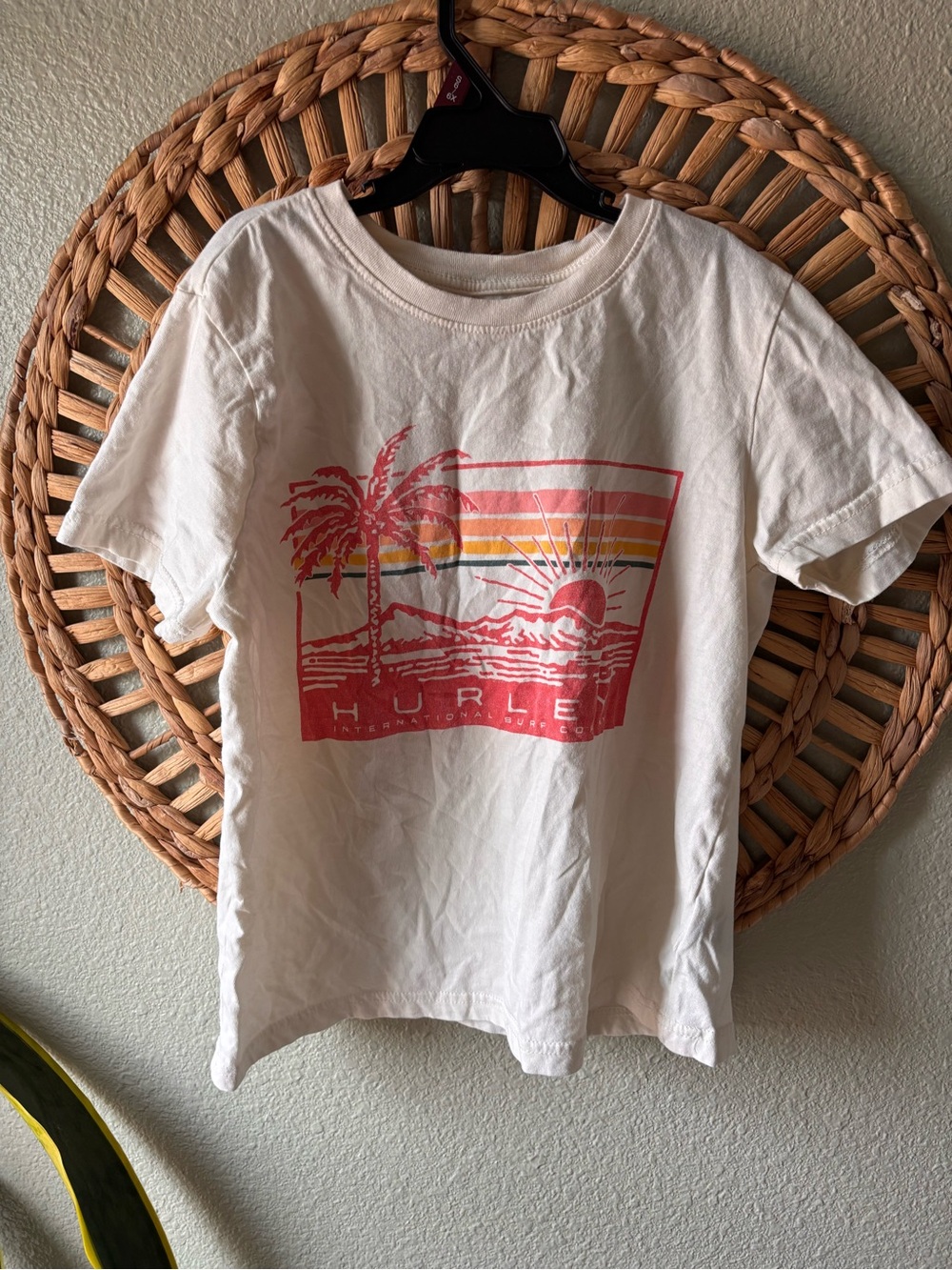 Hurley Cream Logo Tee